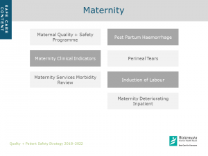 Quality & Patient Safety Strategy - Safe Care: Maternity